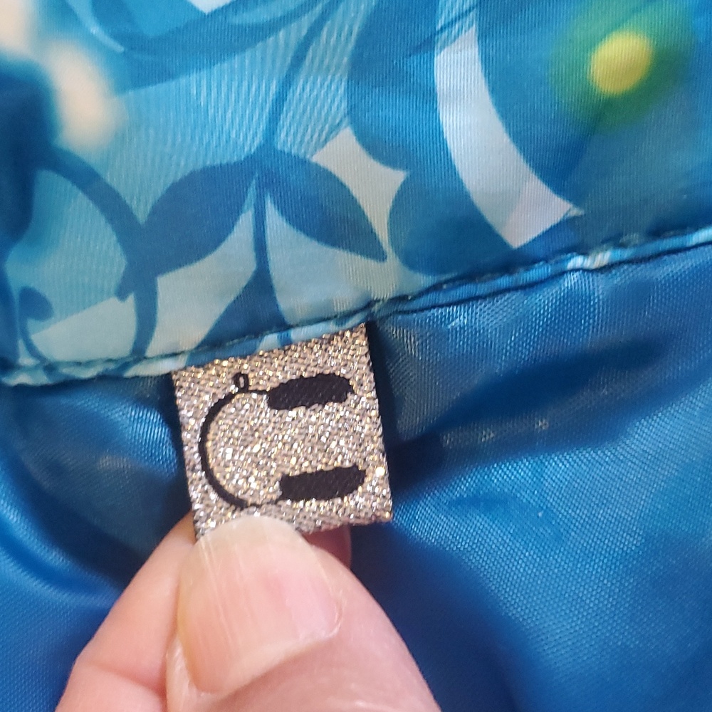 ZeroXposur Coat Blue Hooded White Trim Longer Ski Winter Size L - Picture 13 of 14